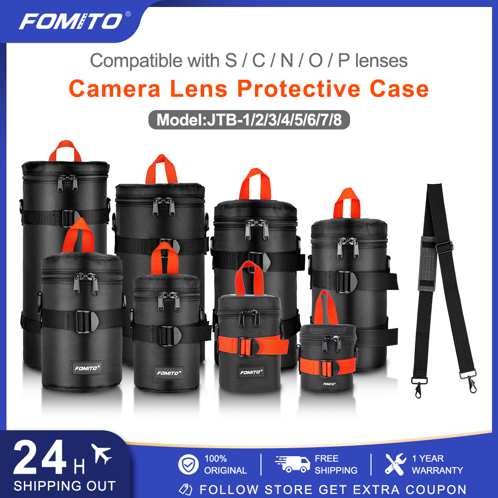 Lens Case Pouch - FOMITO Camera Lens Bag Portable Carry