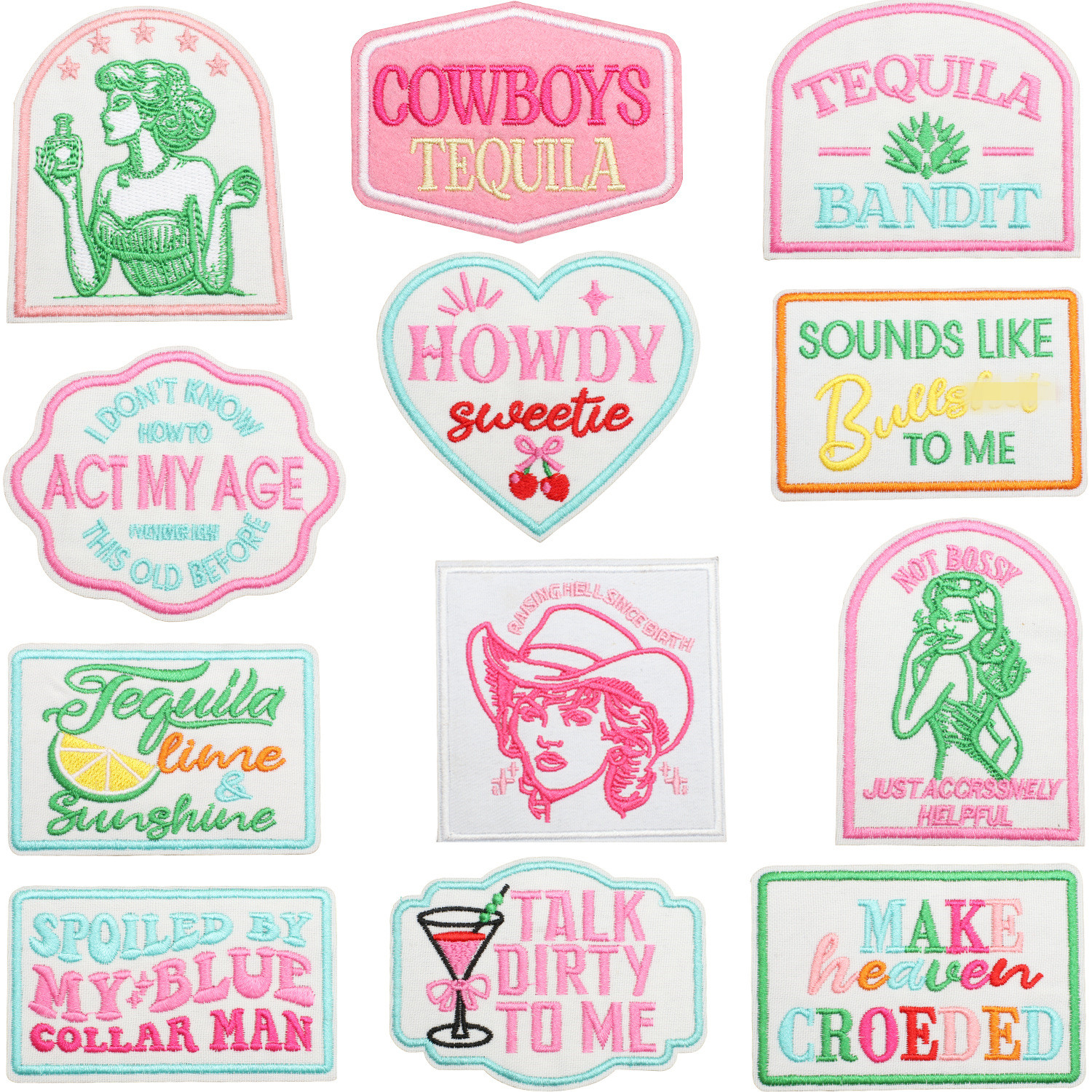 Photography Quotes - Popular Words Badges 10 Pcs Embroidered