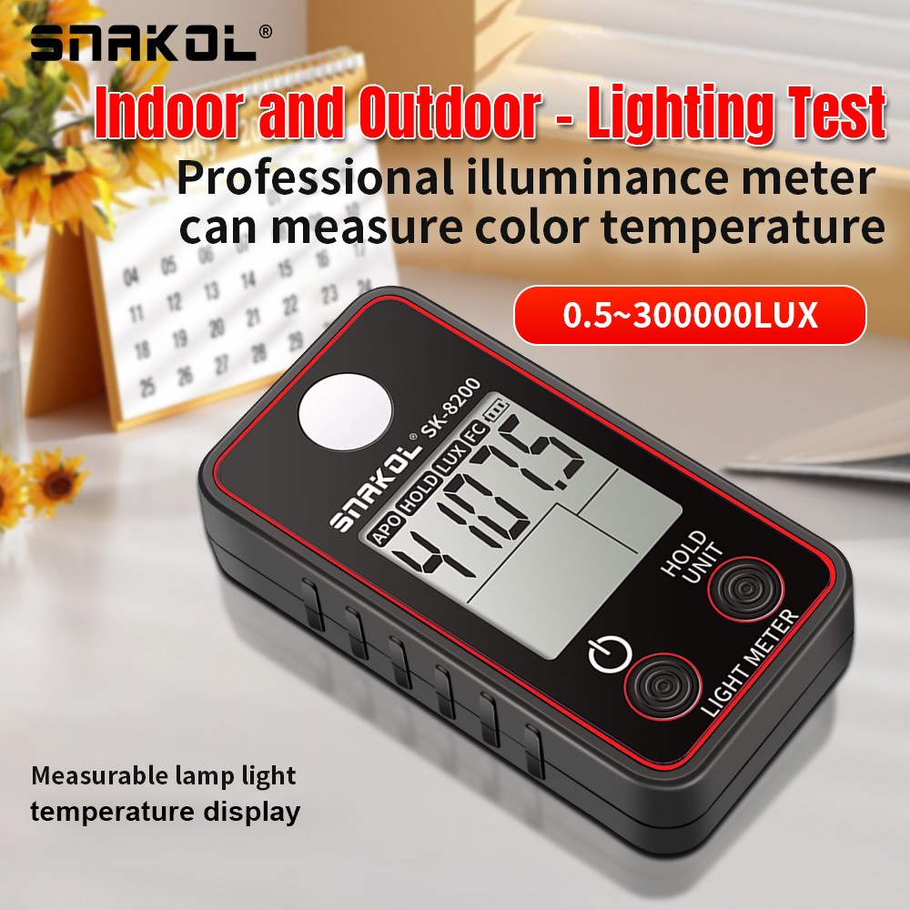 Photography Ratio - Portable Digital Lux Meter 0~200,000lux LCD