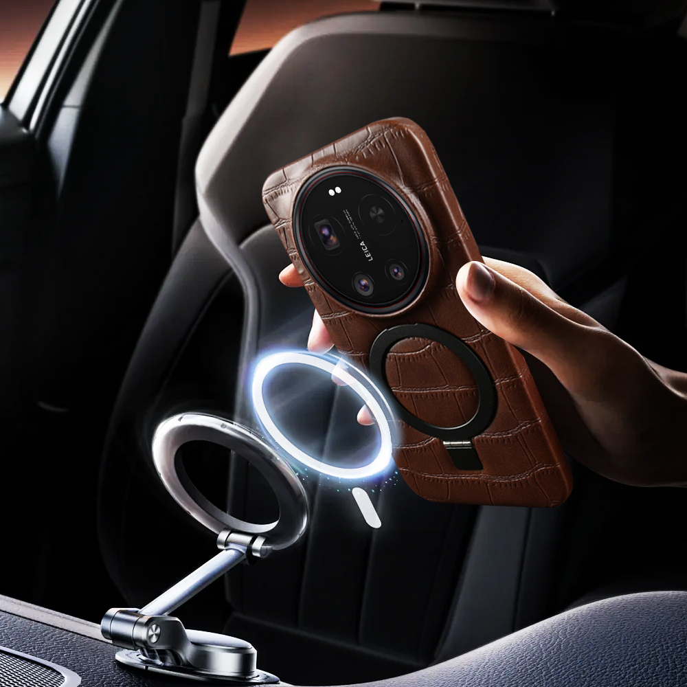 Magnetic Stand Holder Leather  - đánh giá và giá Photography Xiaomi 17 Ultra