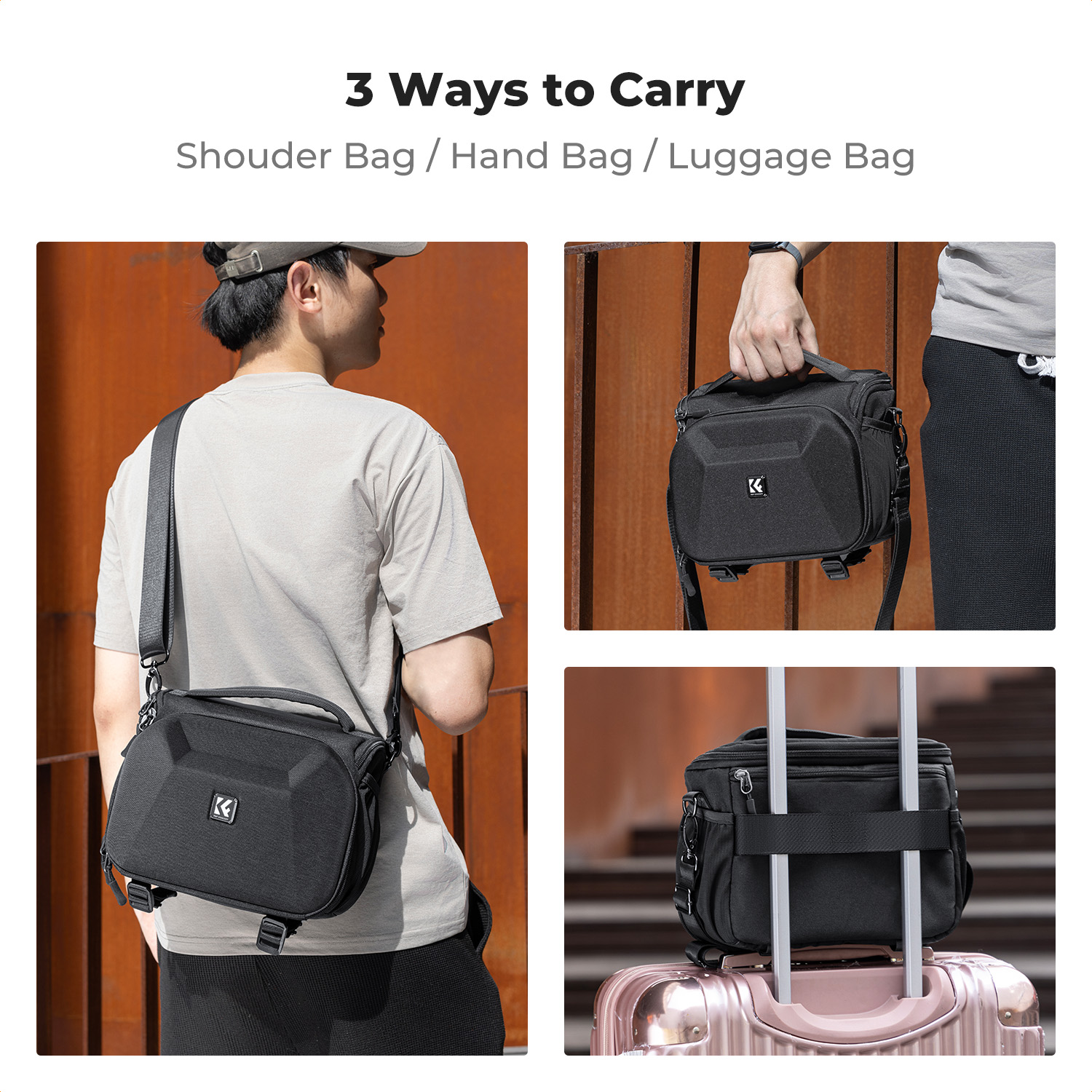 K&F CONCEPT Lightweight Tough  - đánh giá và giá Lens Case Pouch
