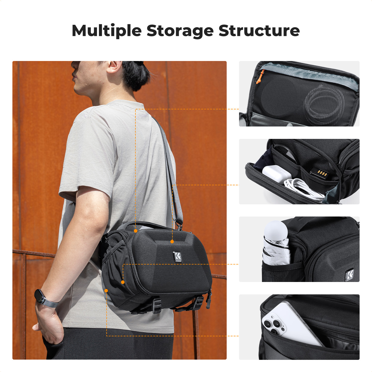 K&F CONCEPT Lightweight Tough  - đánh giá và giá Lens Case Pouch