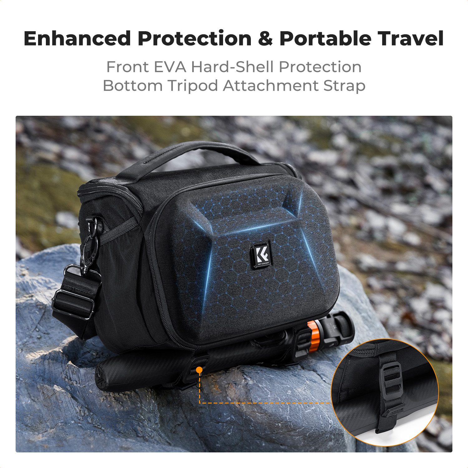 K&F CONCEPT Lightweight Tough  - đánh giá và giá Lens Case Pouch