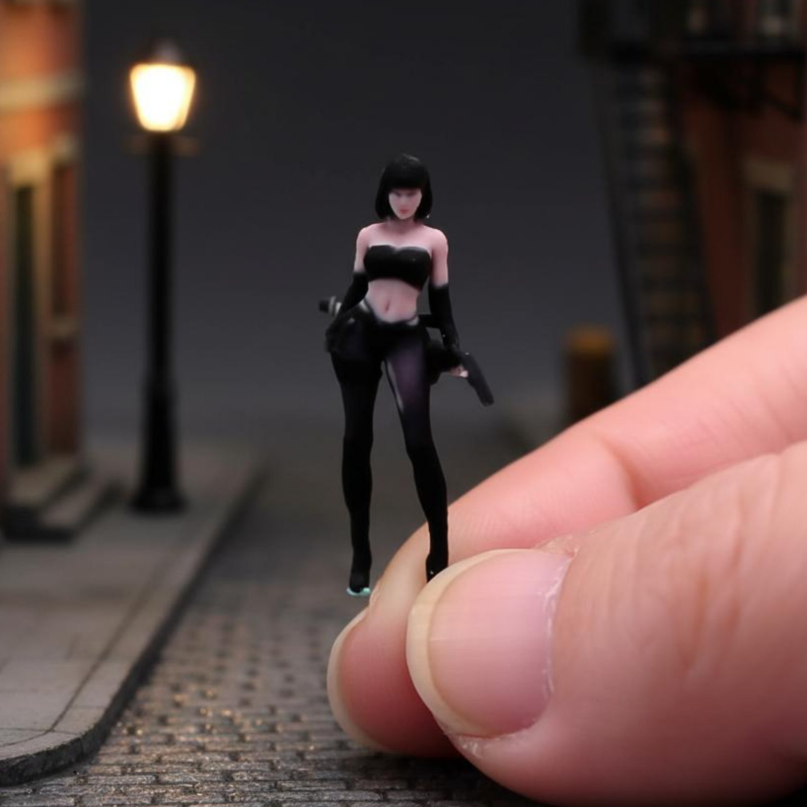 1:64 Scale Female Spy Figure R - đánh giá và giá Photography Close Up