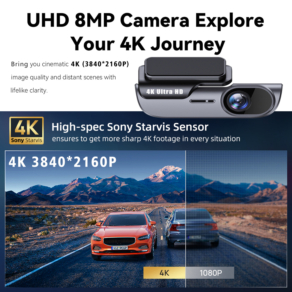 4K 3840*2160P Dash Cam WIFI Ca - đánh giá và giá Xiaomi Photography Kit