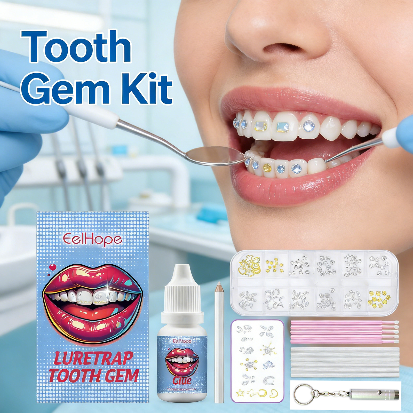 Tooth Gems Sparkling Teeth Jew - đánh giá và giá Photography Ideas