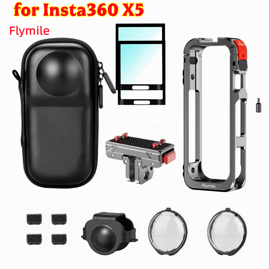 For Insta360 X5 Flymile Cage M - đánh giá và giá Lens Case Pouch