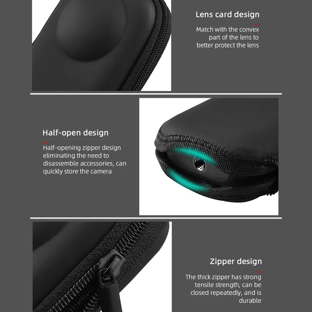 Accessories Set for Insta360 X - đánh giá và giá Lens Case Pouch