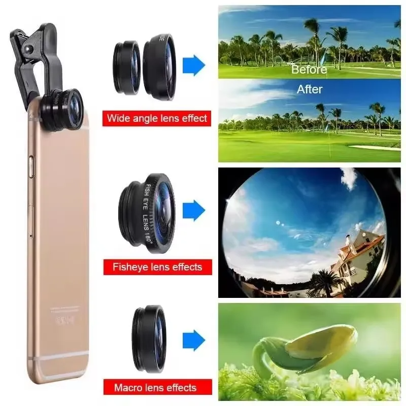 3in1 Clip-On Camera Lens for S - đánh giá và giá Xiaomi Photography Kit