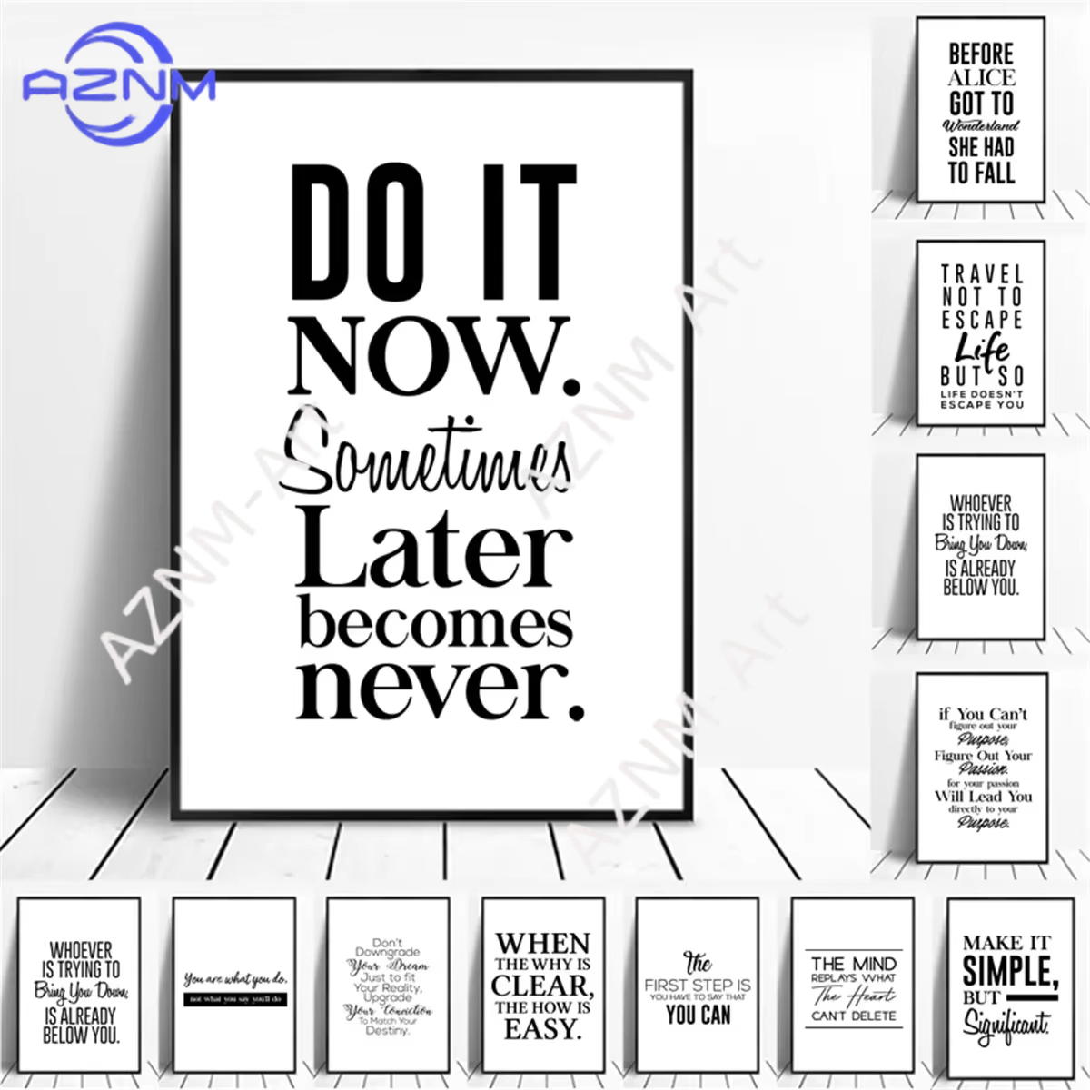 1PC Canvas Painting Positive E - đánh giá và giá Photography Quotes
