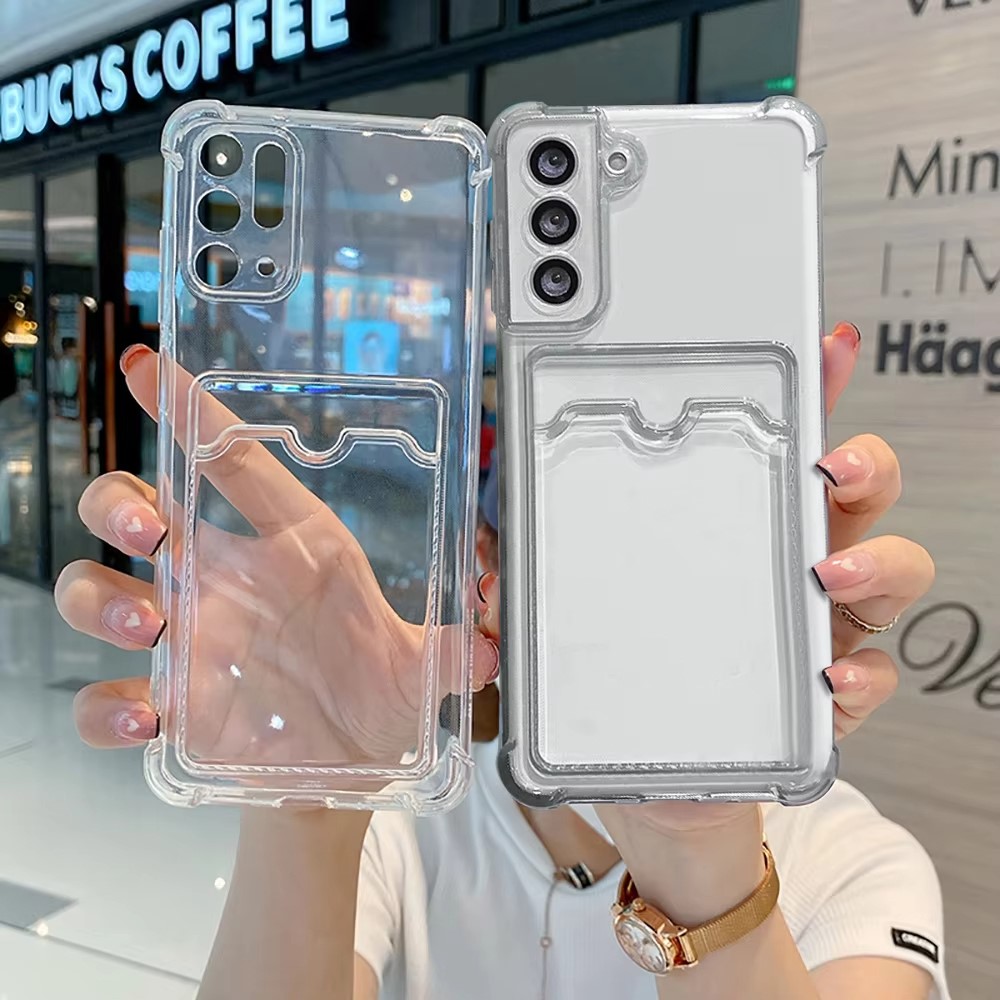 Clear Silicone Card Slot Holde - đánh giá và giá Lens Case Pouch